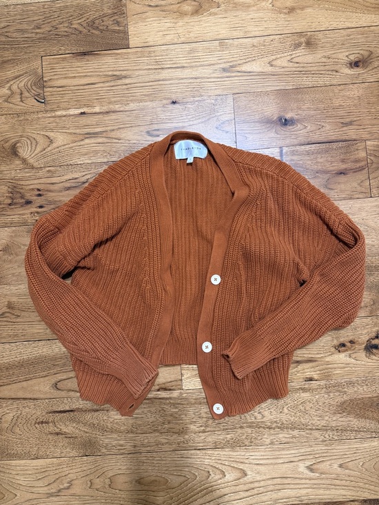 Tradlands Sweaters - Women’s Tradlands Button-Front Knit Cardigan - Rust Orange
